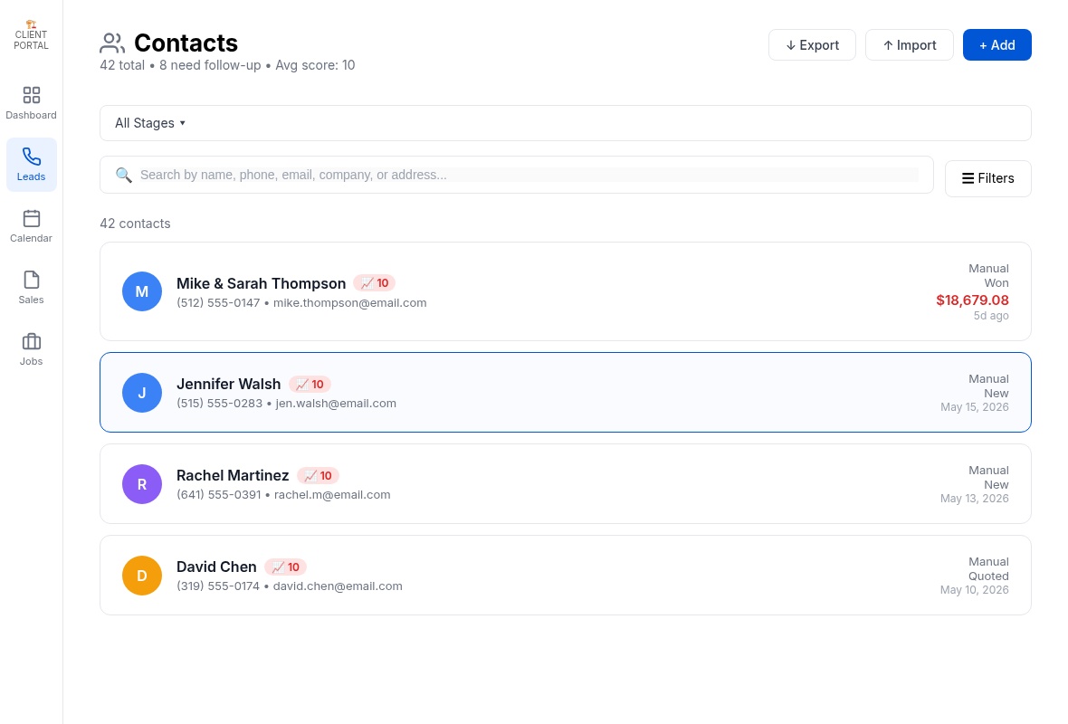 Contractor Autopilot CRM
