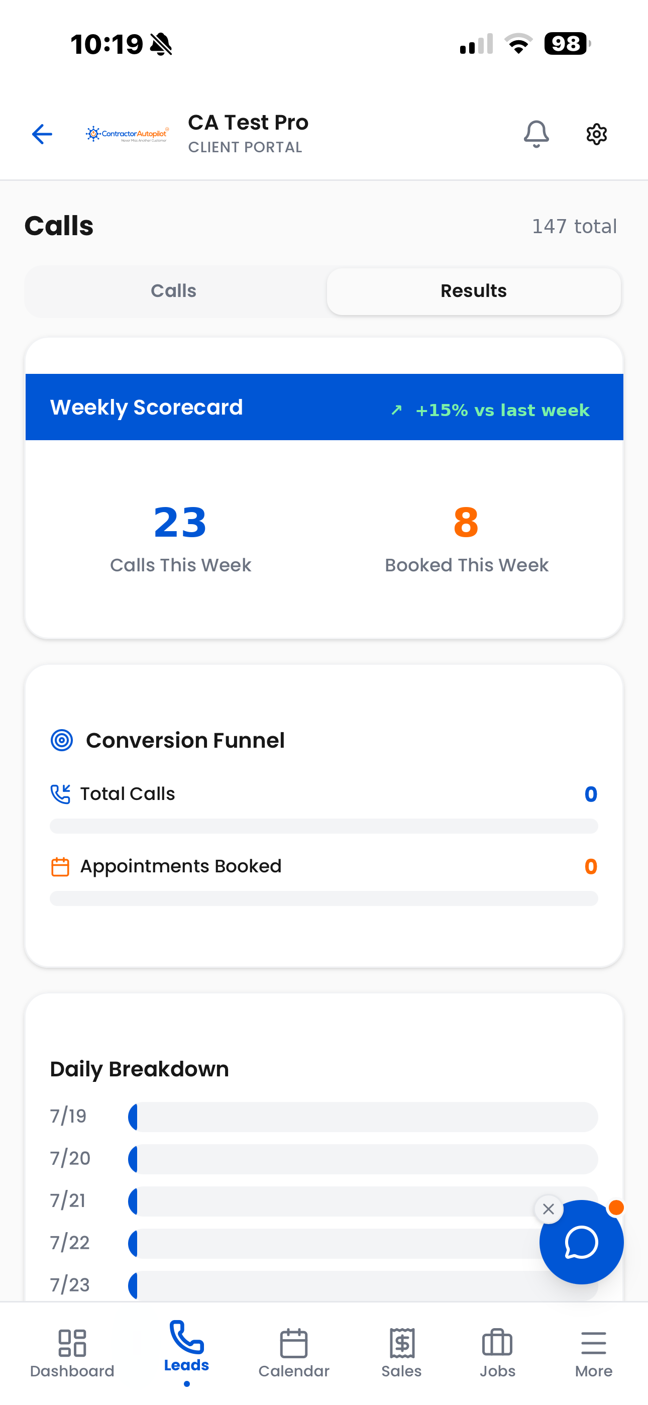 AI receptionist for contractors